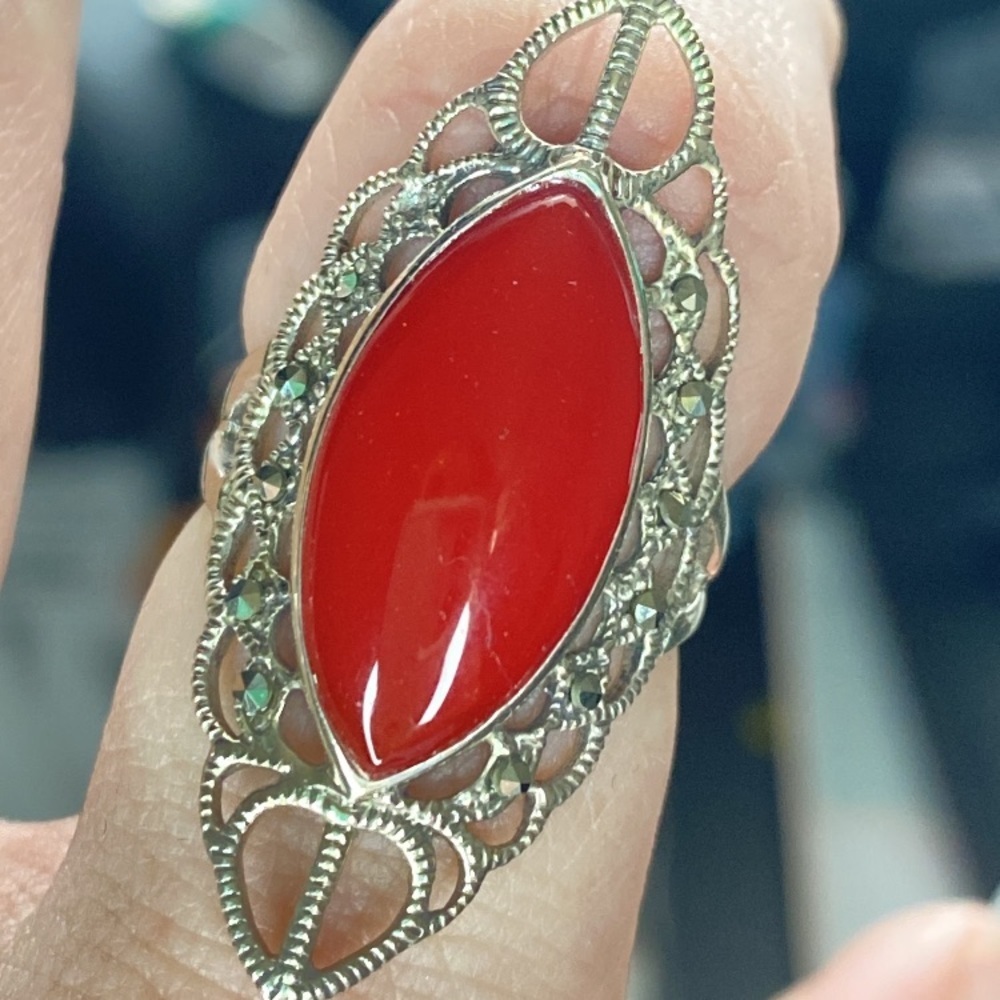 Red onyx Ring